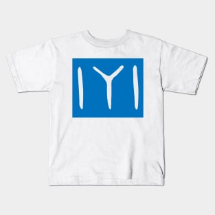 Large Blue Kayi Tribe Flag Symbol from Dirilis/Resurrection Ertugrul Kids T-Shirt